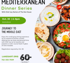 Mediterranean Dinner Series | October 30: Journey to The Middle East