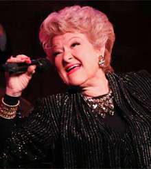 Singer Marilyn Maye performing on stage
