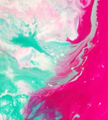 acrylic pour paintings