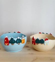 "our home" clay bowls