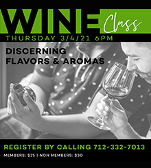 Wine Class | March | Discerning Flavors & Aromas 
