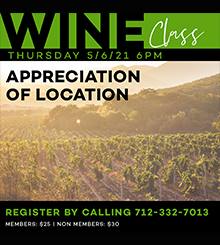 Wine Class | May | Appreciation of Location