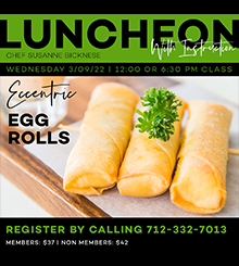 Luncheon with Instruction | March | Eccentric Eggrolls