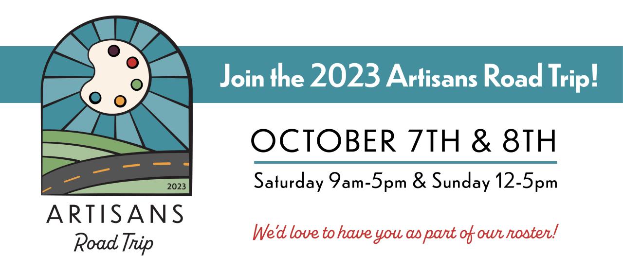 Call for Artists | Artisans Road Trip