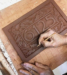Adult Workshop: Clay House Number Plaque