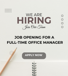 Job opening for a full-time Office Manager