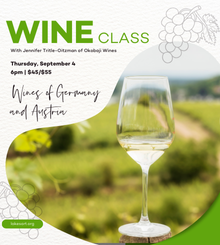 Wine Class | September 4 | Wines of Germany & Austria