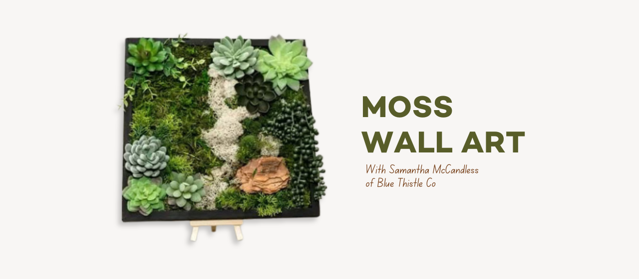 Nature Composition: Moss Wall Art