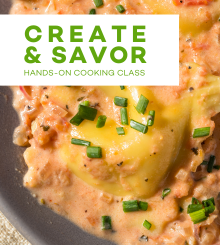Create & Savor Cooking Class - Buttery Lobster Ravioli