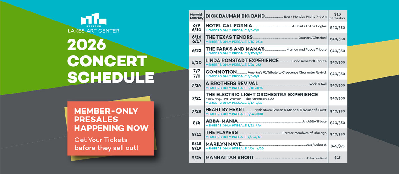 2026 Concert Schedule