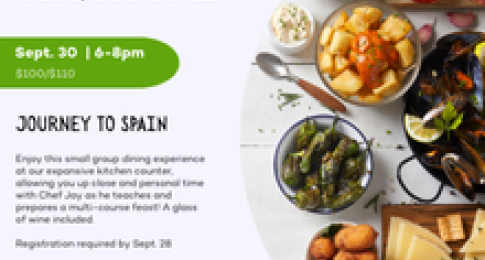 Mediterranean Dinner Series | September 30: Journey to Spain
