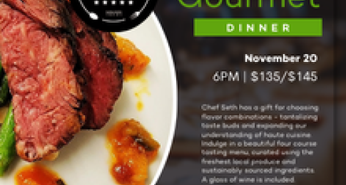 Autumn Gourmet Dinner with Chef Seth Lintelman of Cup N’ Saucer