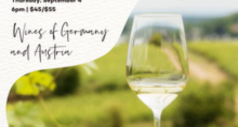 Wine Class | September 4 | Wines of Germany & Austria