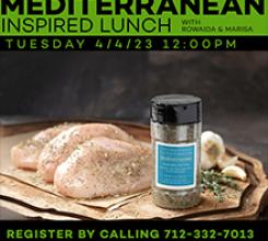 Mediterranean Inspired Lunch Demonstration