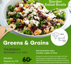 Greens & Grains - Garden Salad Bowls