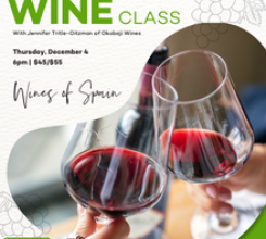 Wine Class | December 4  | Wines of Spain