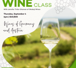 Wine Class | September 4 | Wines of Germany & Austria