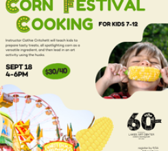 Kids Corn Festival Cooking with Cathie Critchett